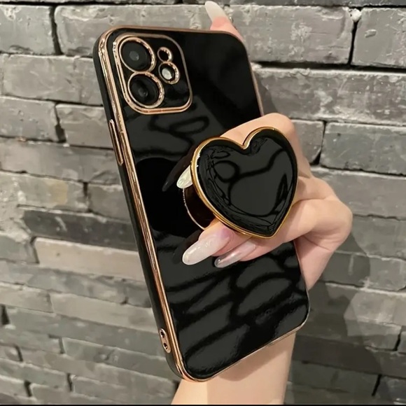 ❤️"Premium iPhone Case with Heart-Shaped Ring Holder"❤️ - Picture 1 of 5